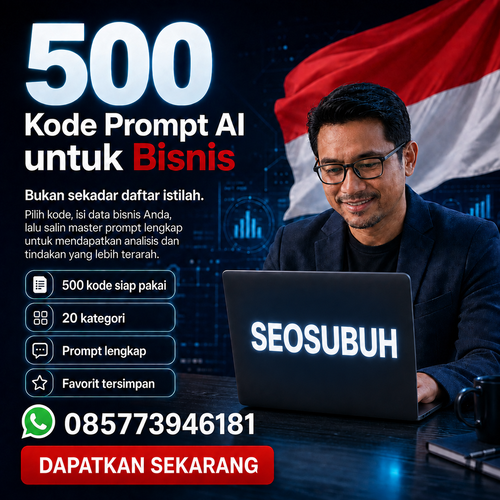 Artikel Interaktif 500 Kode Prompt AI untuk Bisnis