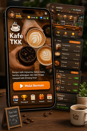 Game simulasi bisnis untuk calon pengusaha kafe